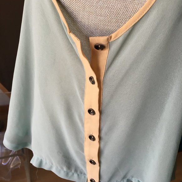 Sheer Aqua Top/Vest - Picture 6 of 8